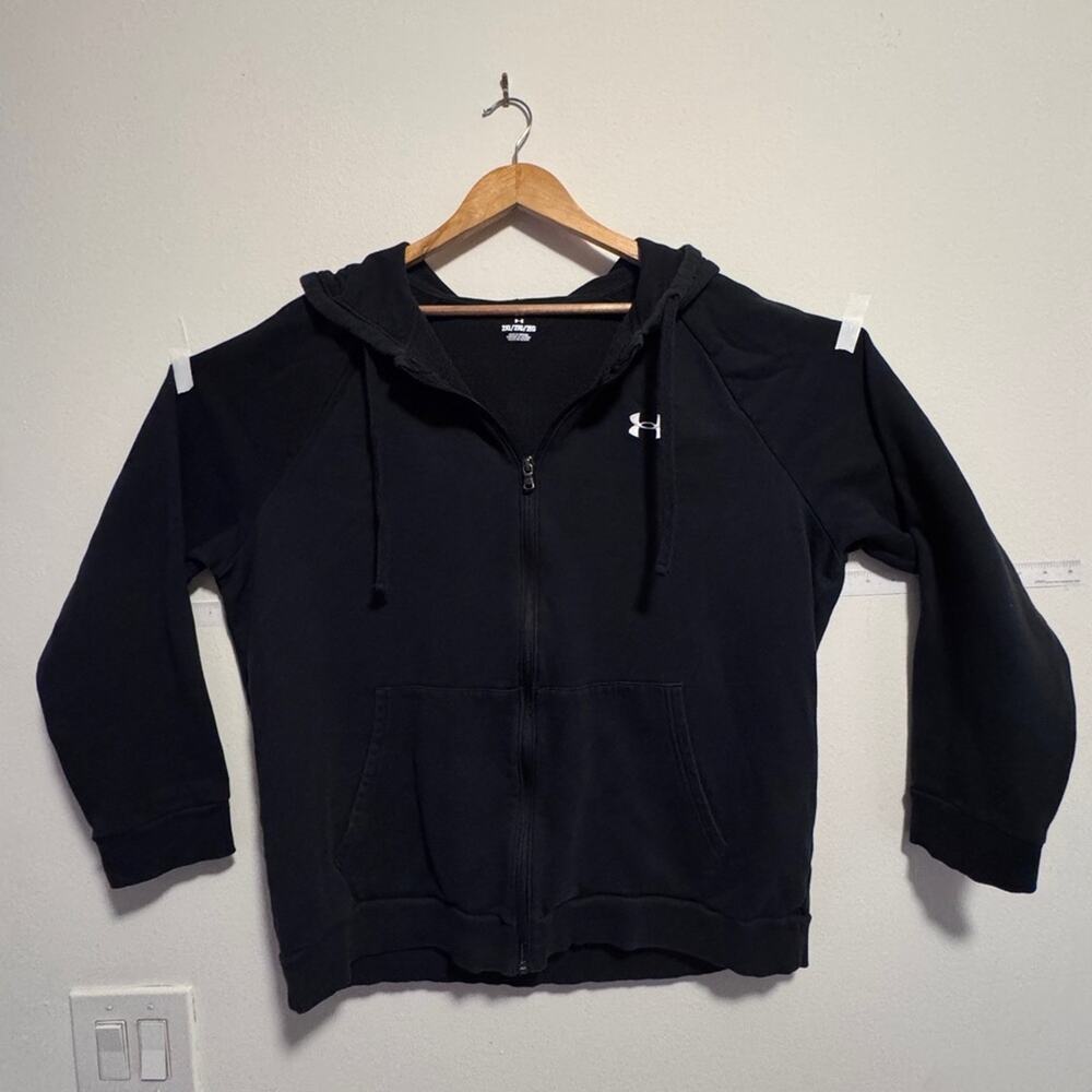 Under Armour Black Zip-Up Hoodie 2XL